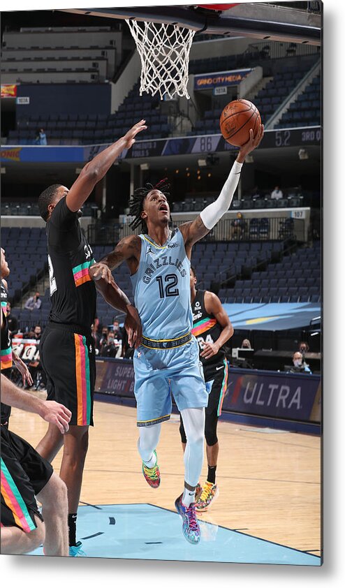 Nba Pro Basketball Metal Print featuring the photograph San Antonio Spurs v Memphis Grizzlies by Joe Murphy