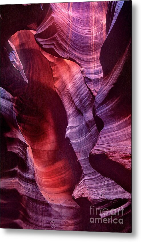 Dave Welling Metal Print featuring the photograph Sanstone Formation Corkscrew Or Upper Antelope Slot Canyon by Dave Welling