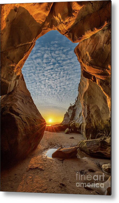 Cave Metal Print featuring the photograph Sea Cave by Mimi Ditchie