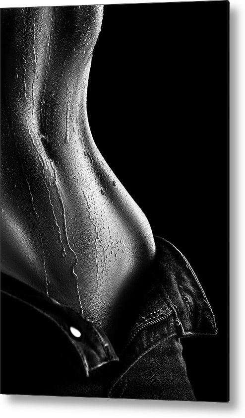 Woman Metal Print featuring the photograph Sensual Nude Woman 12 by Johan Swanepoel