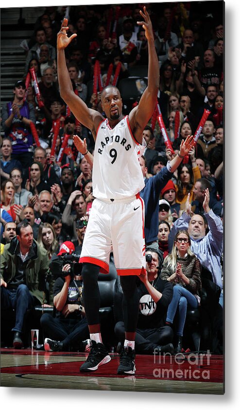 Nba Pro Basketball Metal Print featuring the photograph Serge Ibaka by Mark Blinch