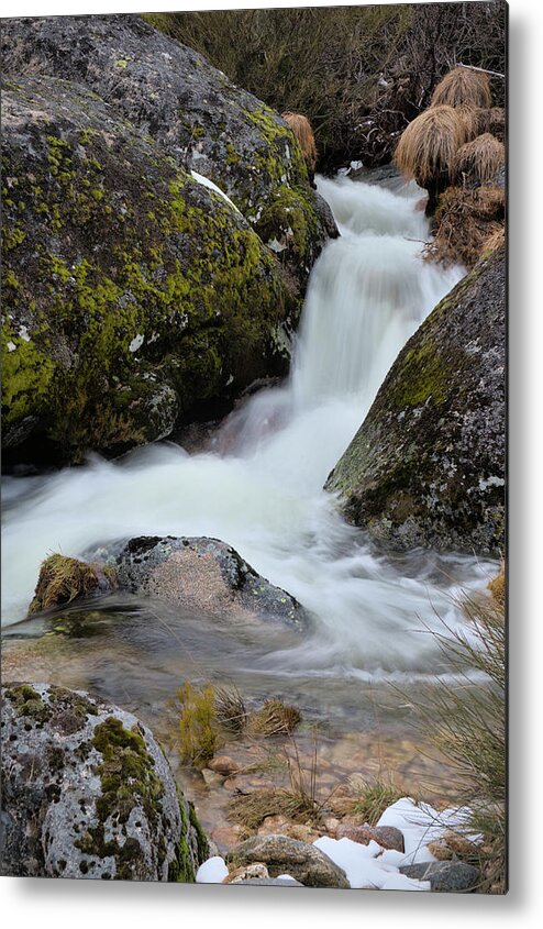 Waterfall Metal Print featuring the photograph Serra da Estrela waterfalls. Portugal by Angelo DeVal