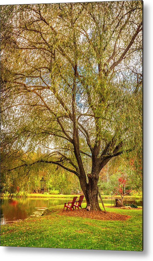 Blairsville Metal Print featuring the photograph Sharing a Peaceful Moment II by Debra and Dave Vanderlaan