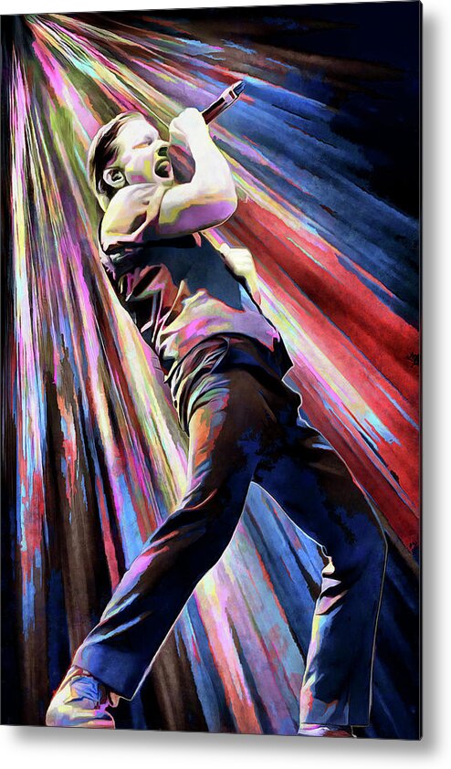 Shinedown Metal Print featuring the mixed media Shinedown Brent Smith Art Hope by The Rocker Chic