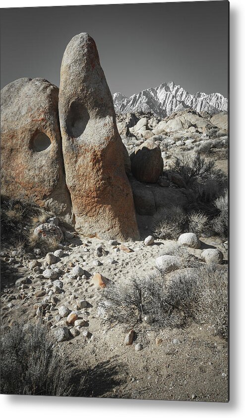 Alabama Hills Metal Print featuring the photograph Silver Sierra Views 6 by Ryan Weddle