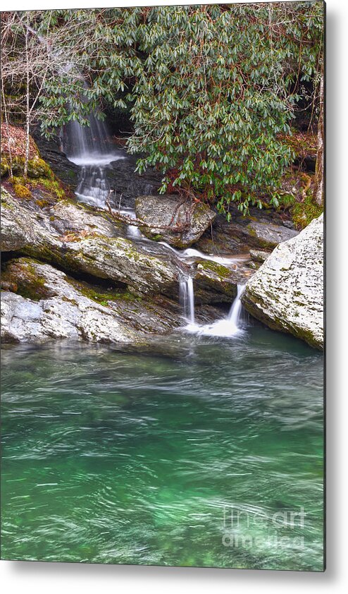 Waterfalls Metal Print featuring the photograph Small Waterfalls 2 by Phil Perkins
