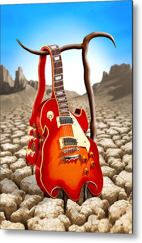 Rock And Roll Metal Print featuring the photograph Soft Guitar by Mike McGlothlen