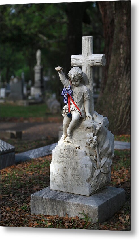 Cemetery Metal Print featuring the photograph Someone Still Cares About Libbie by Mike Schaffner