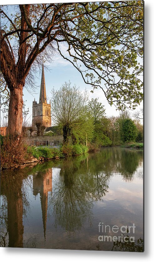 Church Metal Print featuring the photograph Spring Sunrise over Burford Church by Tim Gainey