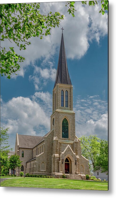 Tennessee Metal Print featuring the photograph Springtime Chapel, Lee University by Marcy Wielfaert