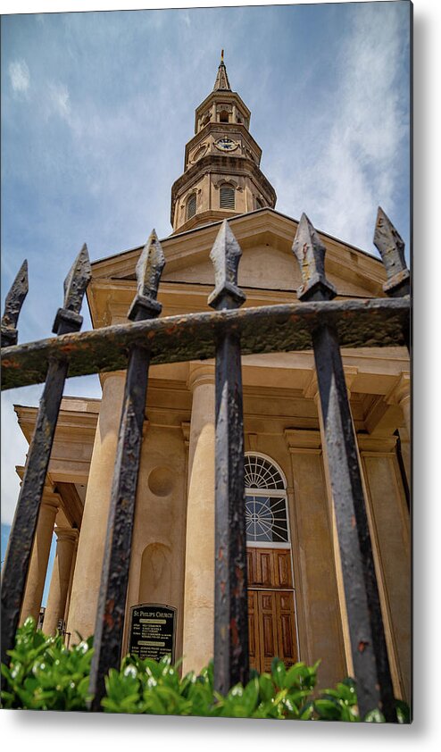 Church Metal Print featuring the photograph St. Philips Church in Charleston, SC 8 by Cindy Robinson