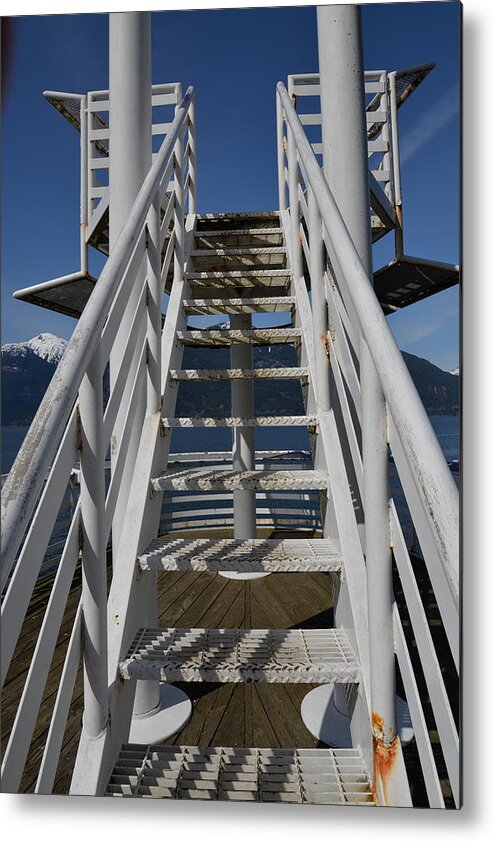 Stairs Metal Print featuring the photograph Stairs to the Sky by James Cousineau
