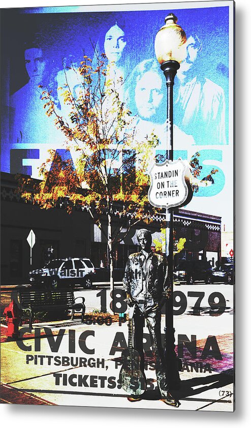 Standin On The Corner Metal Print featuring the photograph Standin On The Corner by Wes and Dotty Weber