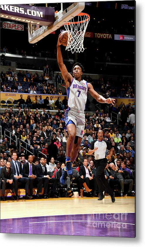 Nba Pro Basketball Metal Print featuring the photograph Stanley Johnson by Andrew D. Bernstein