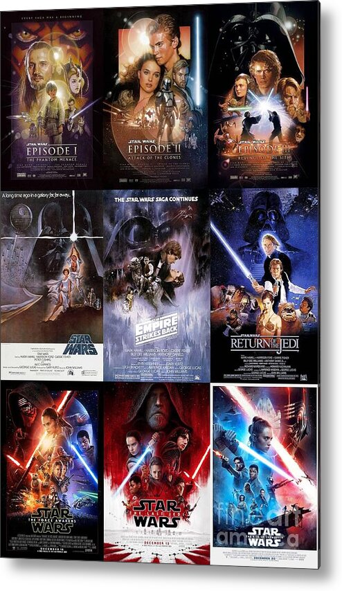 Star Wars Trilogy Movie Posters Collage Metal Print by Lingfai Leung - Fine  Art America