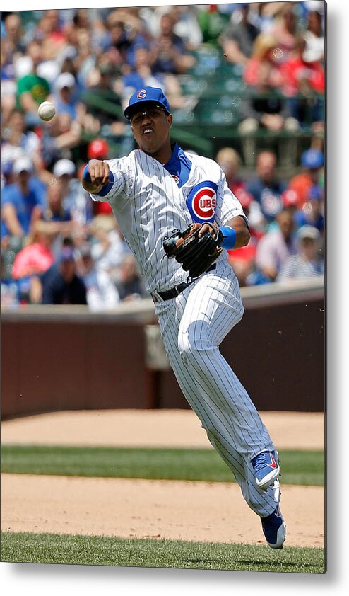 People Metal Print featuring the photograph Starlin Castro by Jon Durr