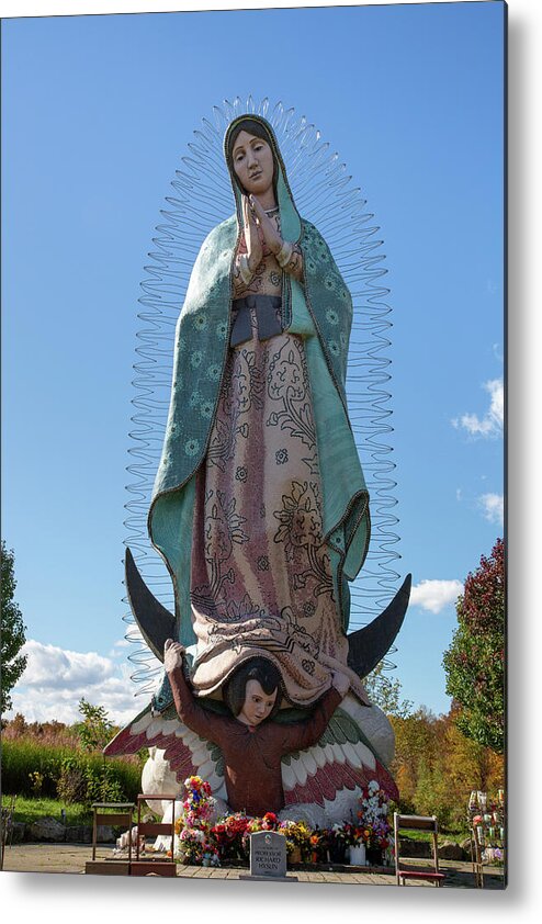 Statue Of Our Lady Of Guadalupe Metal Print featuring the photograph Statue Of Our Lady Of Guadalupe by Dale Kincaid