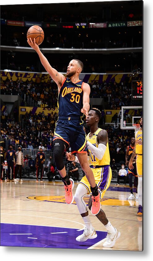 Nba Pro Basketball Metal Print featuring the photograph Stephen Curry by Adam Pantozzi