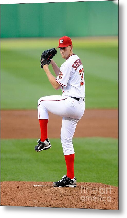 Stephen Strasburg Metal Print featuring the photograph Stephen Strasburg by G Fiume