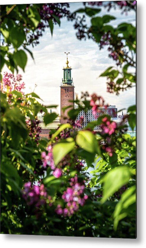 Stockholm Metal Print featuring the photograph Stockholm City Hall in Summer Greens by Nicklas Gustafsson