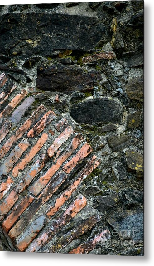 Stone Wall Textures Metal Print featuring the photograph Stone Wall Textures by Expressions By Stephanie
