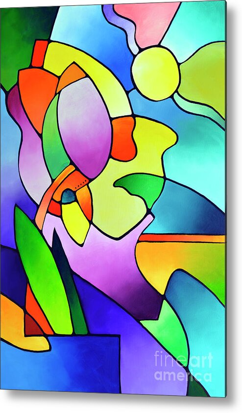 Summer Dream Metal Print featuring the painting Summer Dream, Canvas Three by Sally Trace