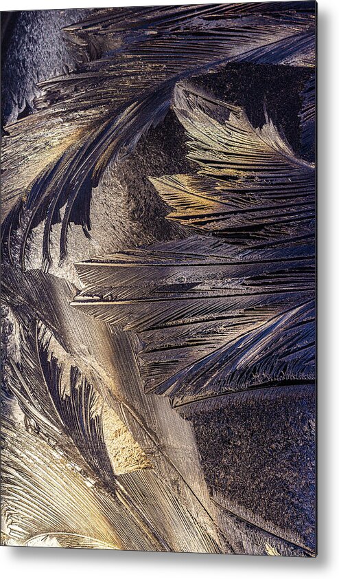 Abstract Metal Print featuring the photograph Sun and Ice no. 1 by Bruce Davis