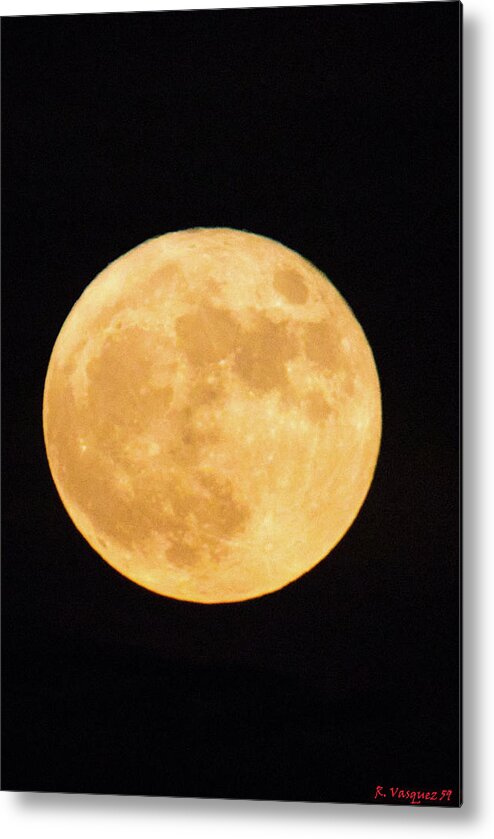 Sky Metal Print featuring the photograph Super Moon Of July 2022 by Rene Vasquez