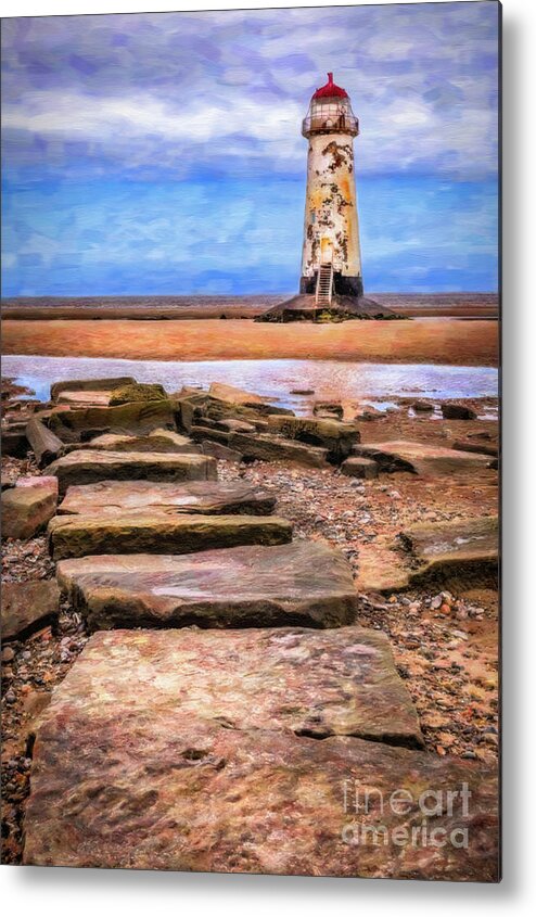 Talacre Metal Print featuring the photograph Talacre Lighthouse Art by Adrian Evans