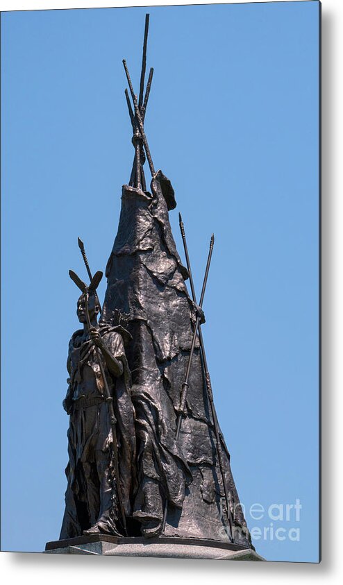 Gettysburg Metal Print featuring the photograph Tammany Regiment Monument by Bob Phillips