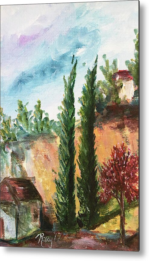 Temecula Metal Print featuring the painting Temecula Cyprus by Roxy Rich