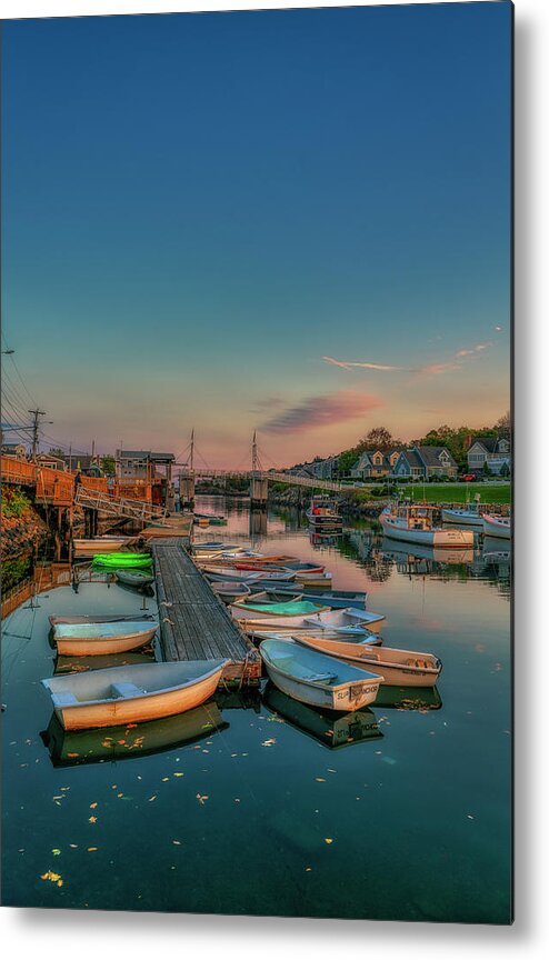 Perkins Cove Metal Print featuring the photograph The Boats of Perkins Cove by Penny Polakoff