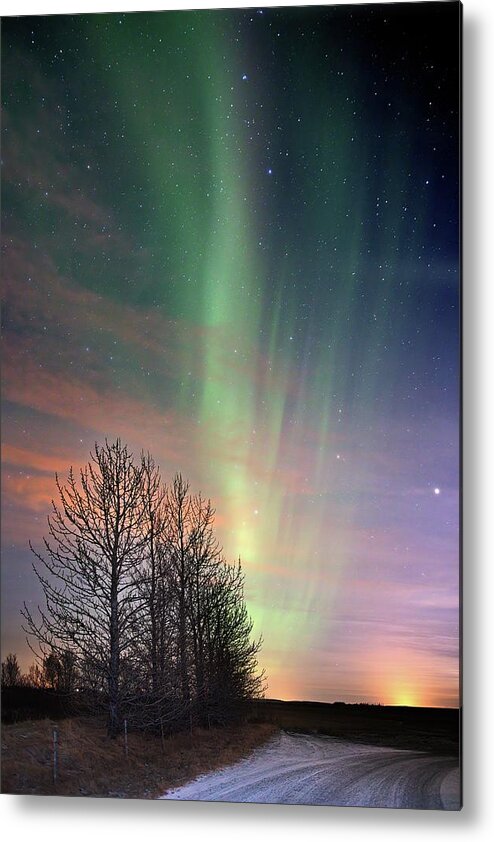Iceland Metal Print featuring the photograph The colors of night by Christopher Mathews