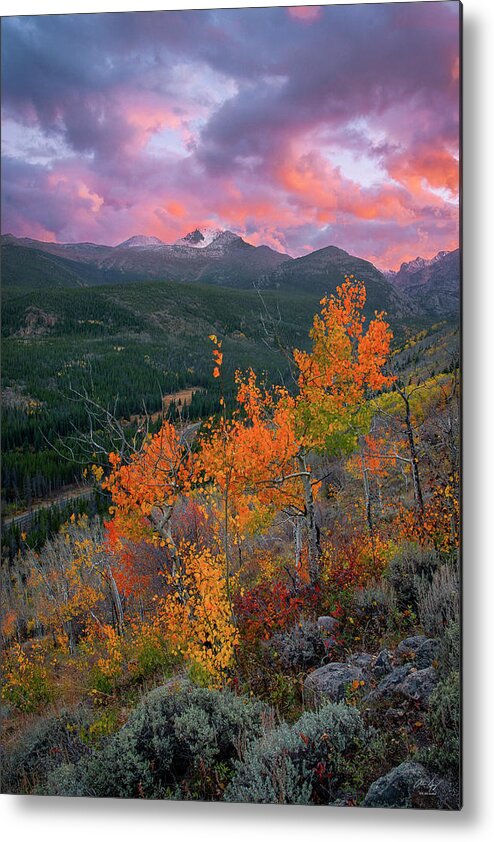 Longs Metal Print featuring the photograph The End of Autumn - Rocky Mountain National Park by Aaron Spong