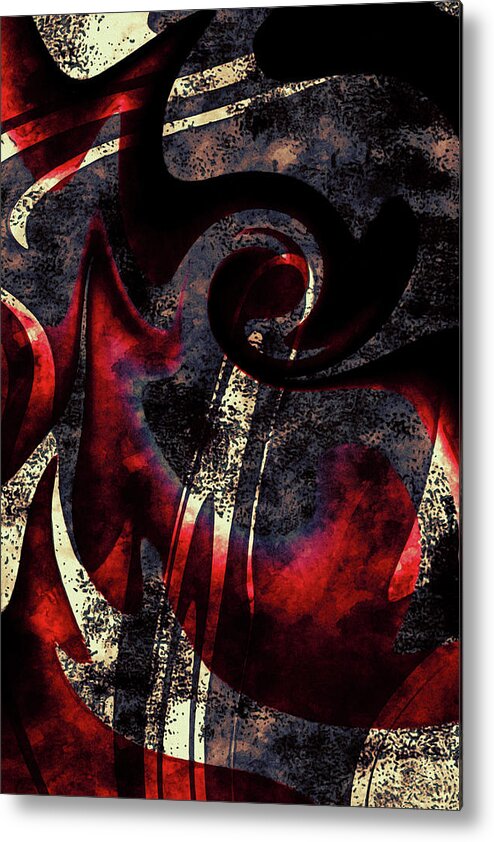  Metal Print featuring the digital art The Fall of America by Michelle Hoffmann