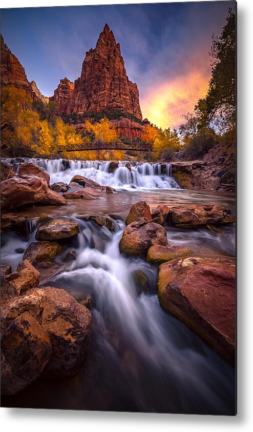 Zion National Park Metal Print featuring the photograph The Patriarch by Ryan Smith