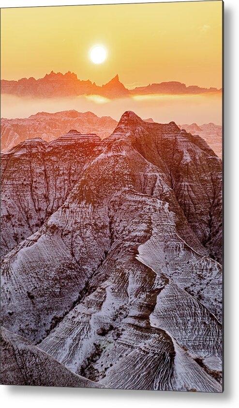 Sunrise Metal Print featuring the photograph The Payoff by Flowstate Photography