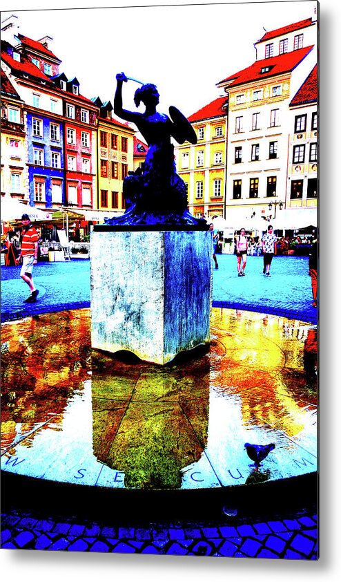Warsaw Metal Print featuring the photograph The Renewed Face Of Warsaw, Poland by John Siest