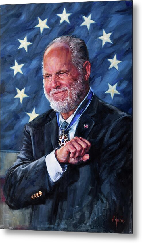 The Voice Of Freedom Metal Print featuring the painting The Voice of Freedom by Make Art Great Again
