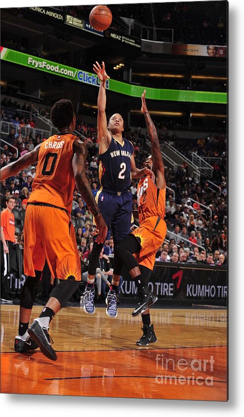 Tim Frazier Metal Print featuring the photograph Tim Frazier by Barry Gossage