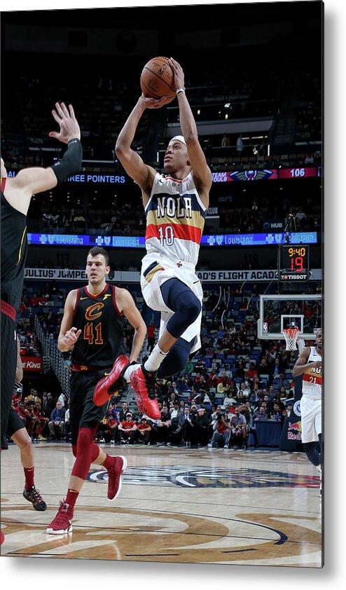 Smoothie King Center Metal Print featuring the photograph Tim Frazier by Layne Murdoch Jr.