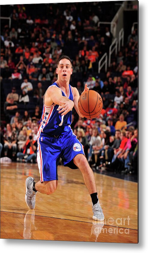 Nba Pro Basketball Metal Print featuring the photograph T.j. Mcconnell by Barry Gossage