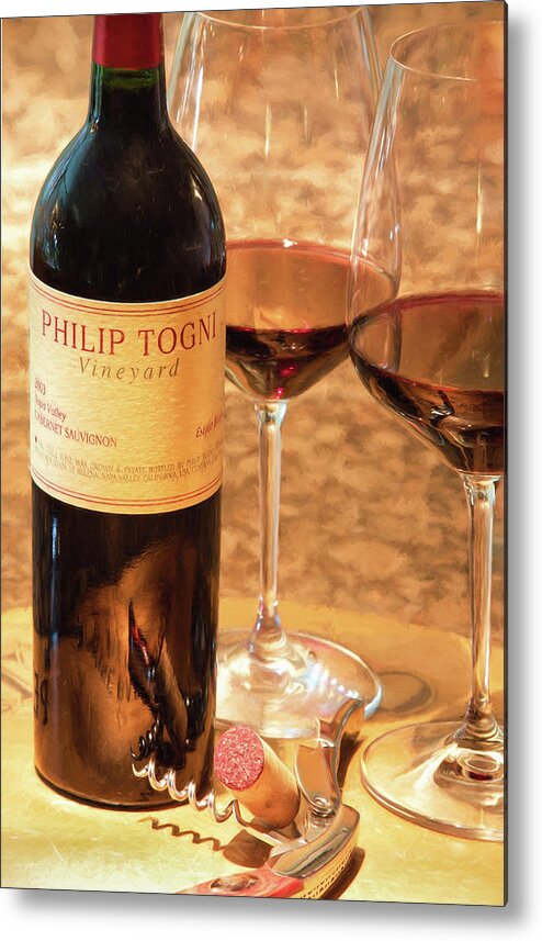 Cabernet Sauvignon Metal Print featuring the photograph Togni Wine 19 by David Letts