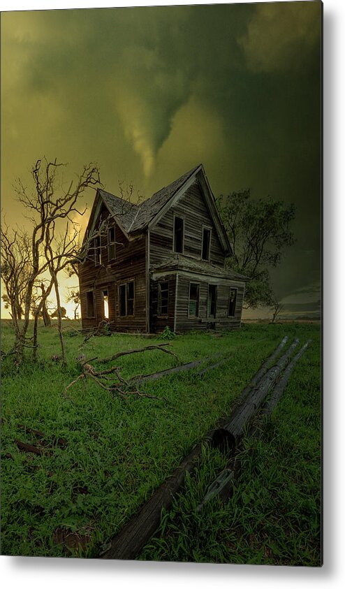 June 23 2018 Metal Print featuring the photograph Tornado of Souls by Aaron J Groen