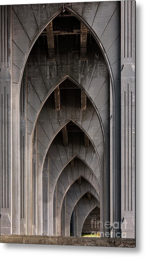 Bridge Metal Print featuring the photograph Towers of Strength by Sandra Bronstein