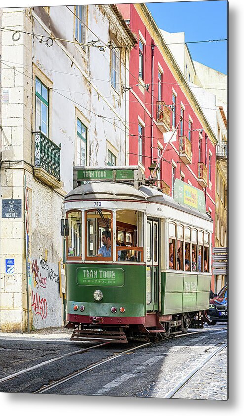Portugal Photography Metal Print featuring the photograph Tram Tour by Marla Brown