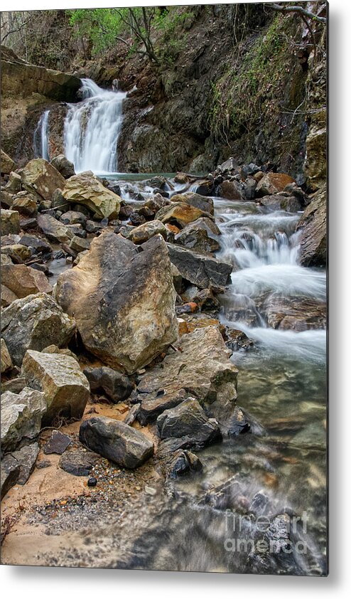 Triple Falls Metal Print featuring the photograph Triple Falls On Bruce Creek 18 by Phil Perkins