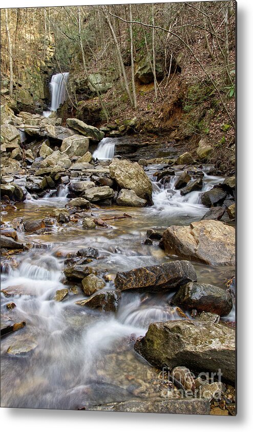 Triple Falls Metal Print featuring the photograph Triple Falls On Bruce Creek 20 by Phil Perkins