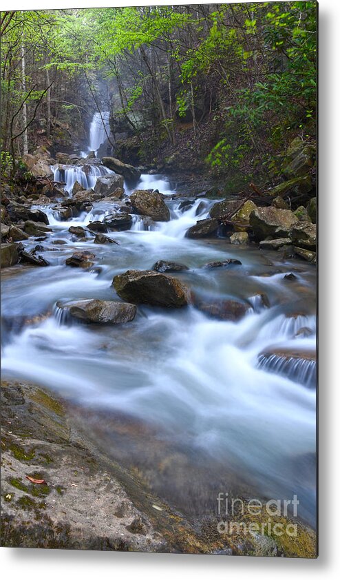 Triple Falls Metal Print featuring the photograph Triple Falls On Bruce Creek 5 by Phil Perkins