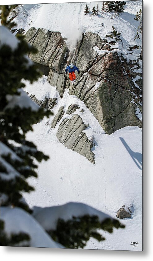 Utah Metal Print featuring the photograph Twin Lakes Pass Cliff - Big Cottonwood Canyon, Utah - IMG_0438 by Brett Pelletier